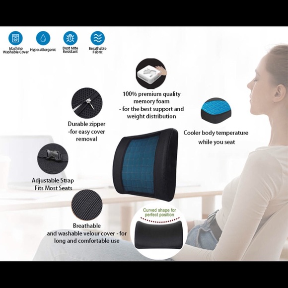 Lumber support cushion, with cooling gel.Location Mississauga ontario Canada - Picture 6 of 8